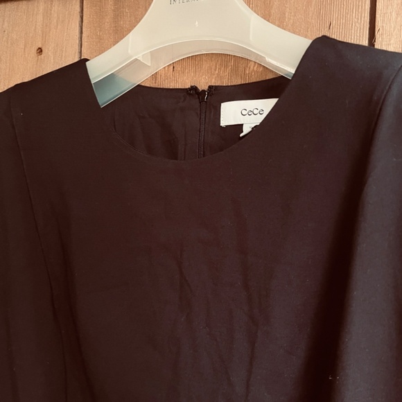 CeCe Black Bow Detail A-Line Plus Size Casual Career Dress 18W - Picture 4 of 10